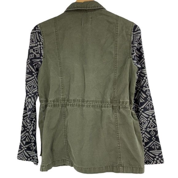 Womens Sun & Shadow Size Small Military tribal Jacket EUC Zipper 0723 - Picture 2 of 7